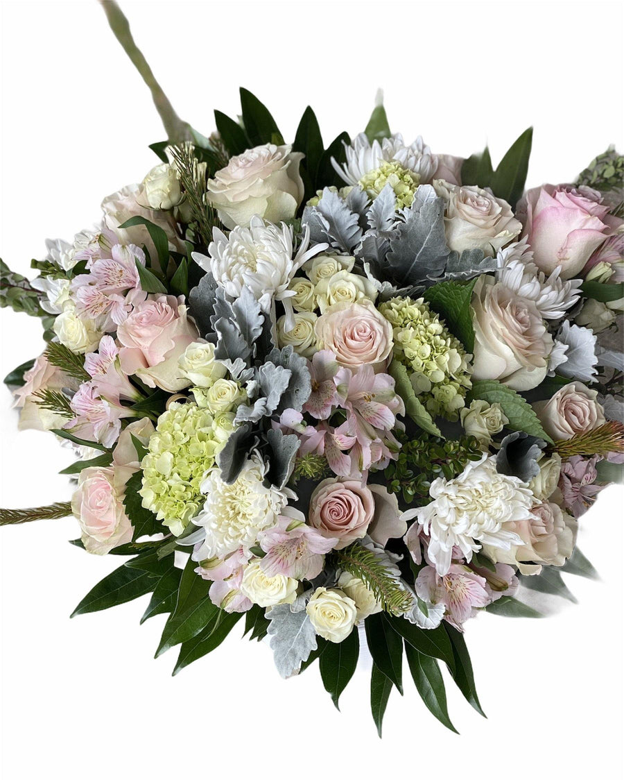 Pastel/Blush Sympathy Basket - Mikells Florist