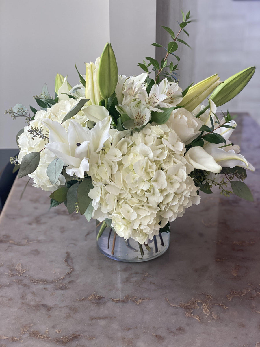 Simply White Cut Arrangement - Mikells Florist